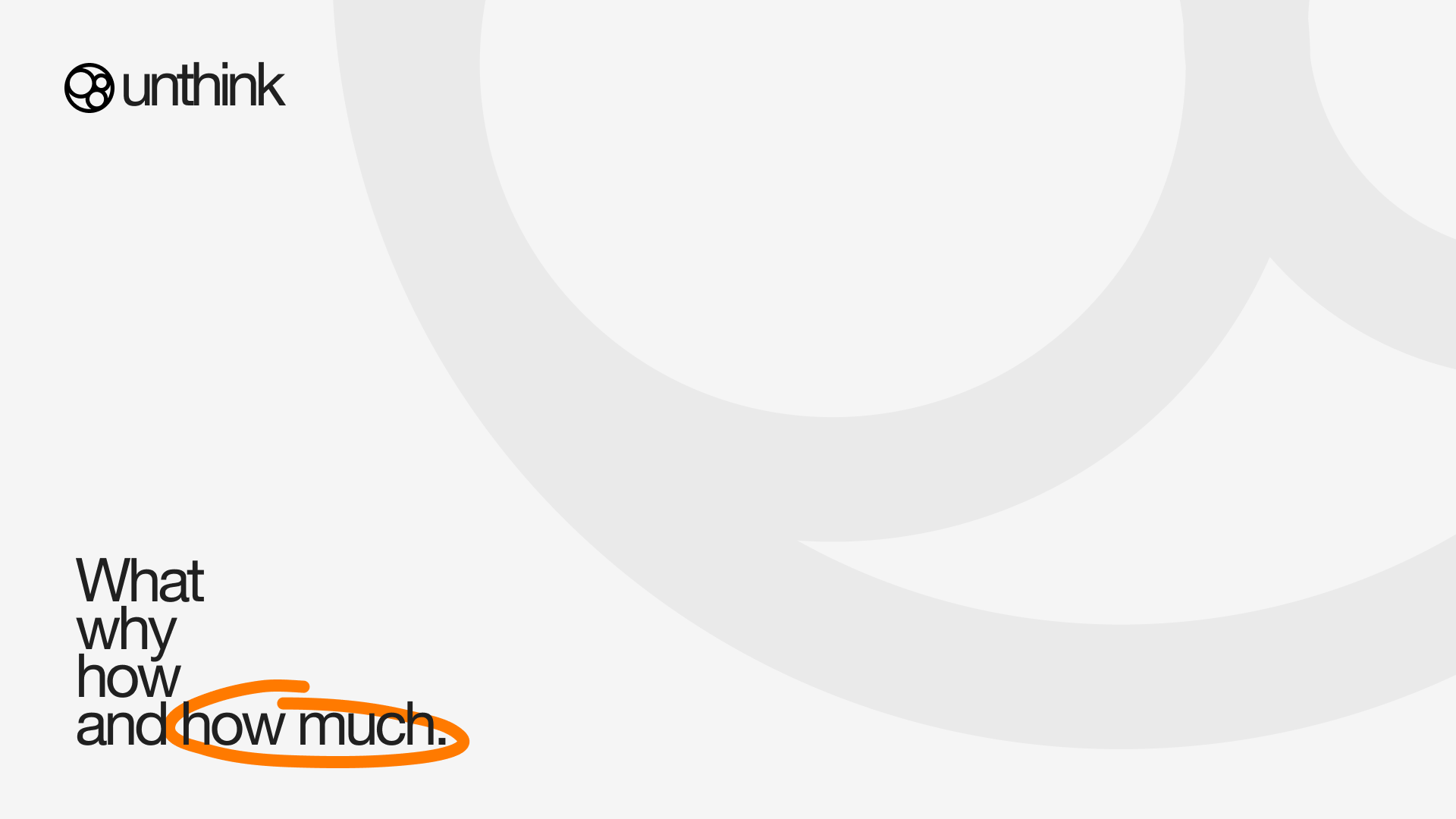 unthink / pitch, project view 2